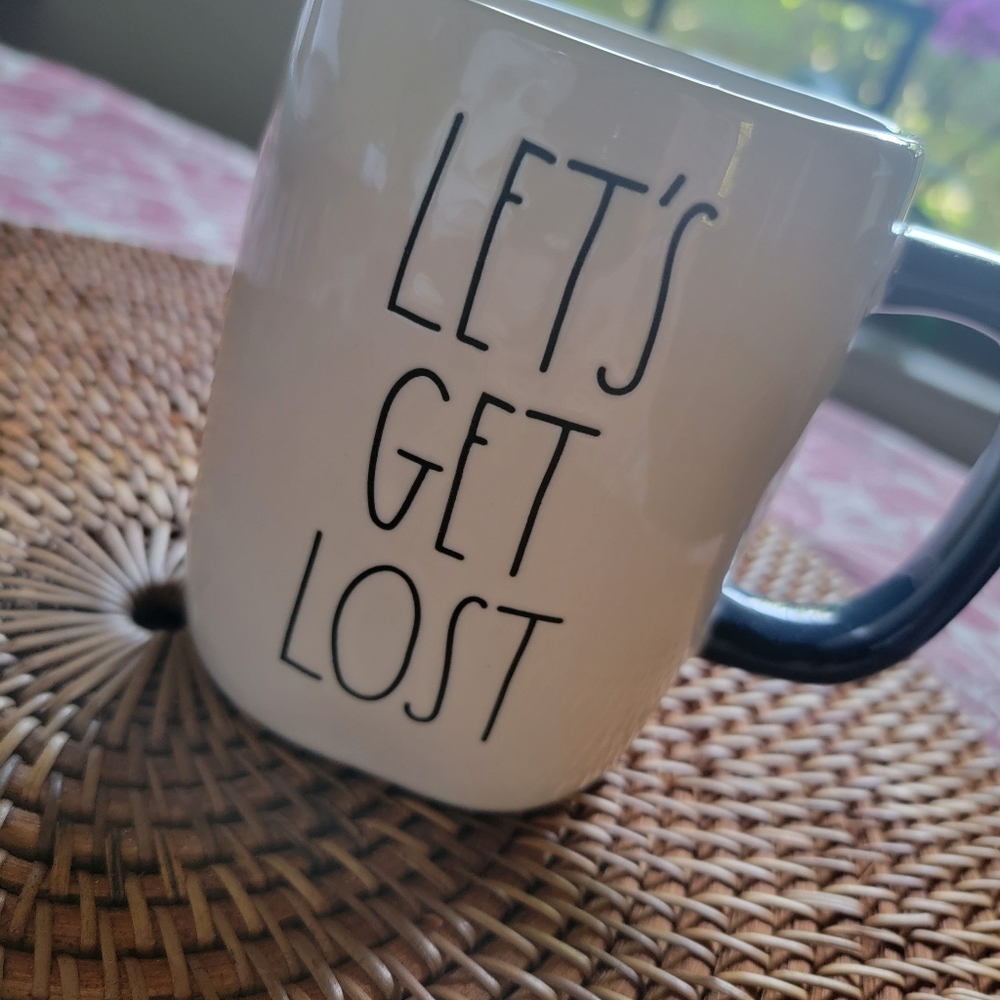 NWOT Rae Dunn Let's Get Lost Mug